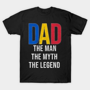 Chadian Dad The Man The Myth The Legend - Gift for Chadian Dad With Roots From Chadian T-Shirt